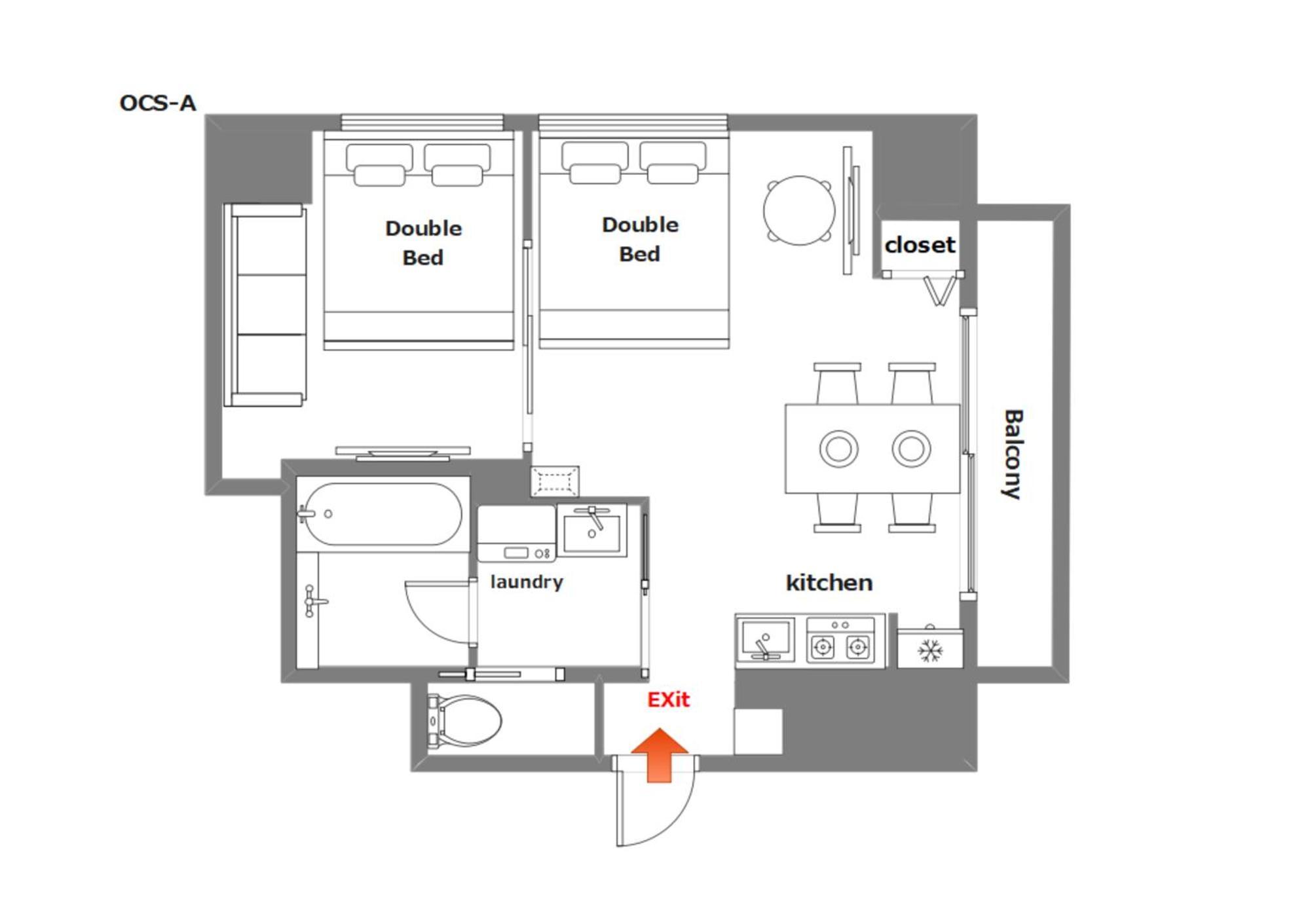 Appartement met 1 Slaapkamer