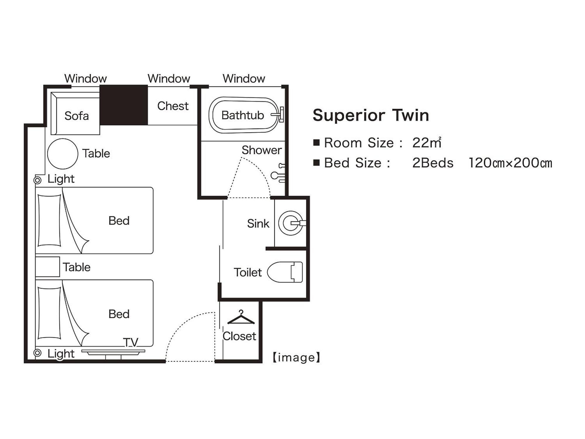 Superior Twin Room Non-Smoking